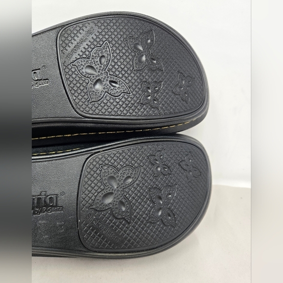 Alegria Seville Sierra Clog Sz 40=9.5 to 10 Colorful Leather & Fabric Upper - Picture 10 of 14